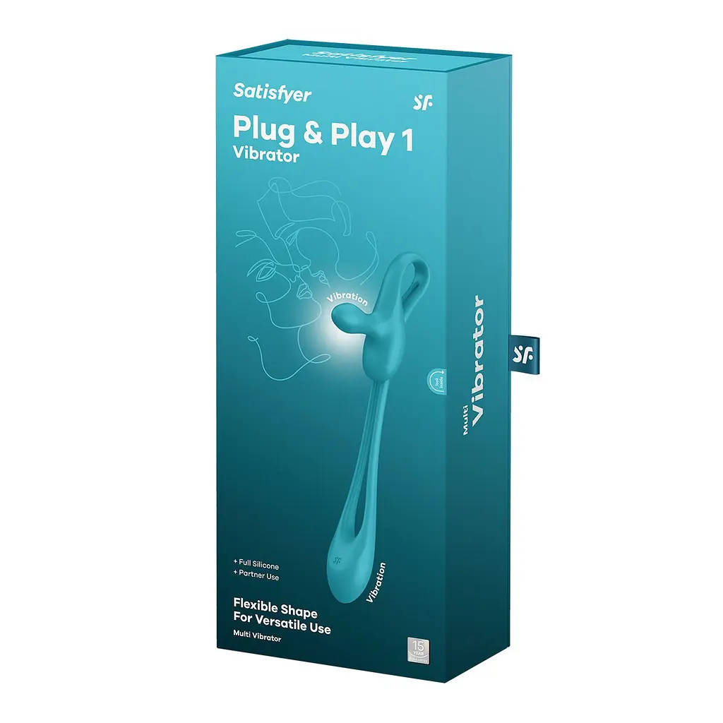 Мультивібратор Satisfyer Plug & Play 1, для неї та для нього, 2 мотори - фото 8