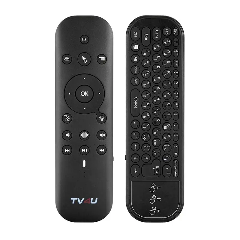 Пульт керування TV4U G60s Pro UKR 2.4G+Bluetooth з гіроскопом, клавіатурою, тачпадом та мікрофоном - фото 9