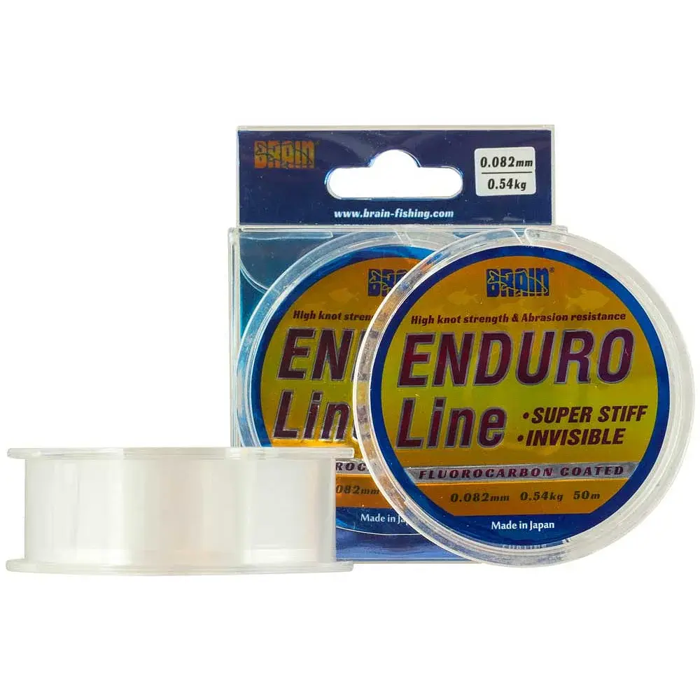 Леска Brain Enduro 50 м 0.102 мм 0.4 0.83 кг 1.8 lb  s мoke - фото 2