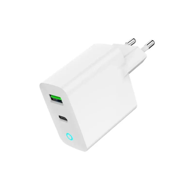 Зарядний пристрій Gembird 1xUSB-A + 1 Type-C (PD20Вт + QC3.0 18Вт) white (TA-UC-PDQC20L-W-01) - фото 6