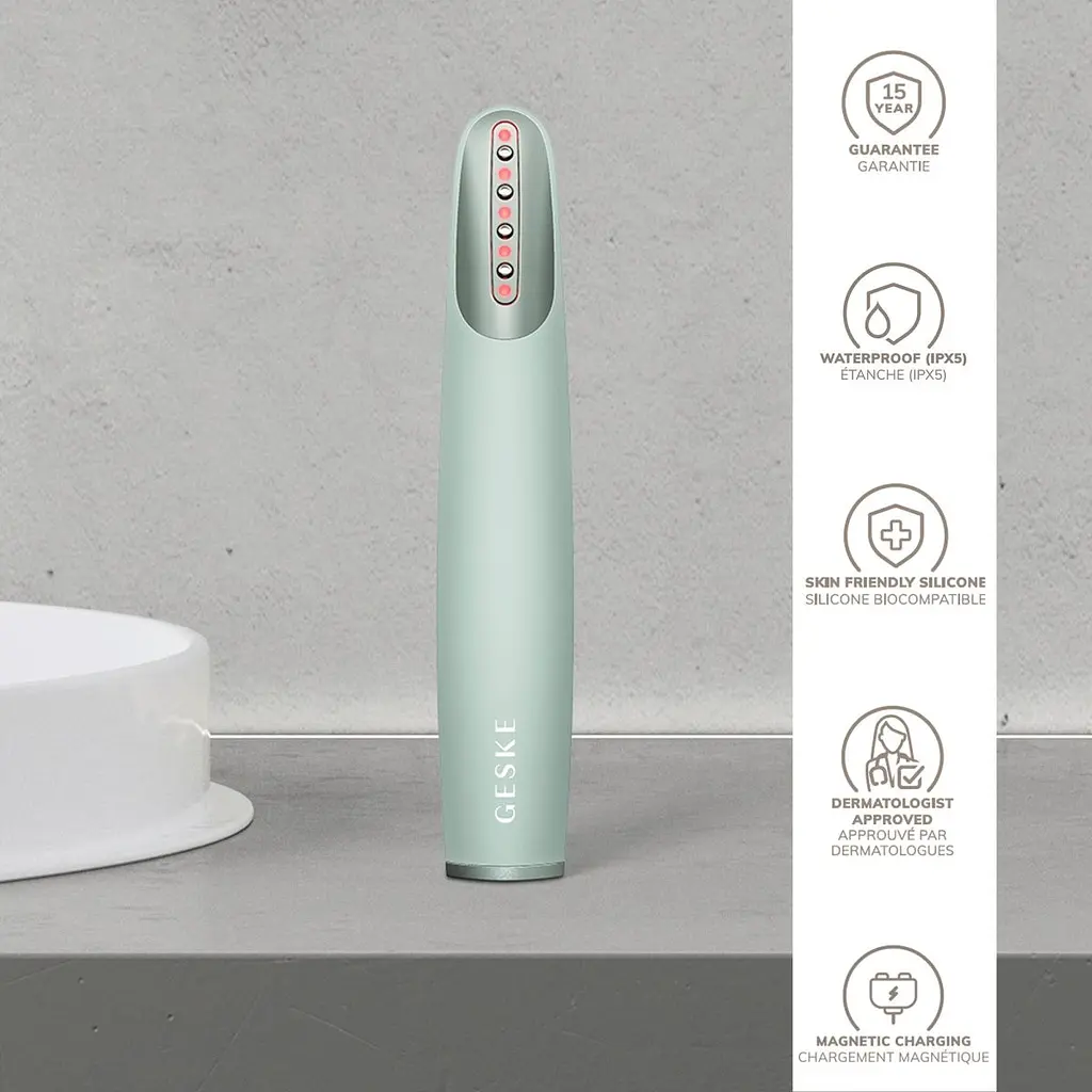 Масажер для обличчя GESKE Skin Firming Wand 7в1 Green (HB0429) [176850] - фото 5