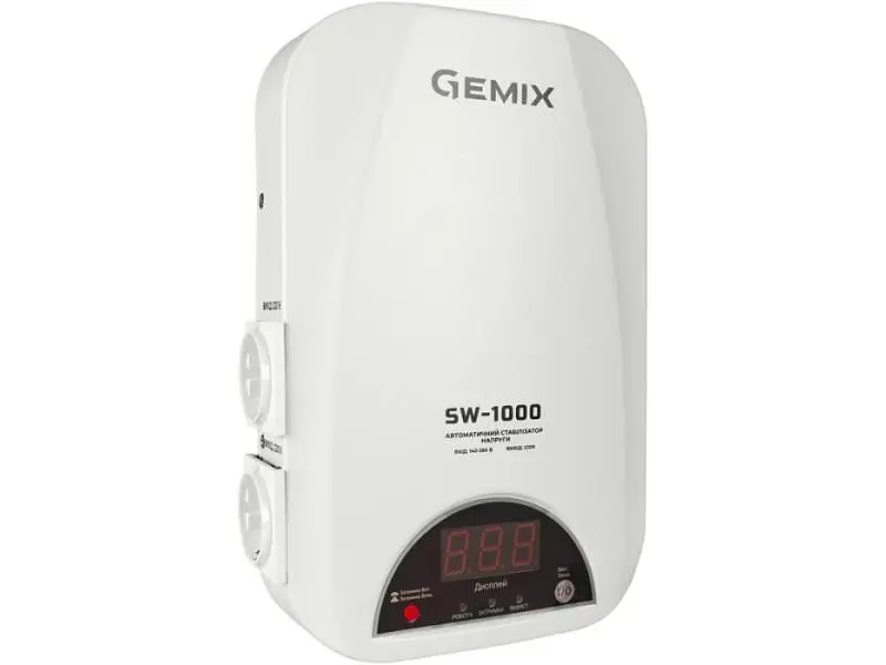 Стабілізатор напруги Gemix SW-1000 - фото 3
