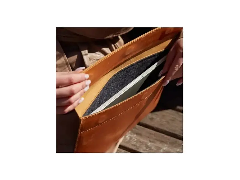Чохол для ноутбука InCarne Klouz MacBook Pro 13 2016-2025 (вінтажний) коньяк (klouz-cognac-vintage-pro-13) - фото 7