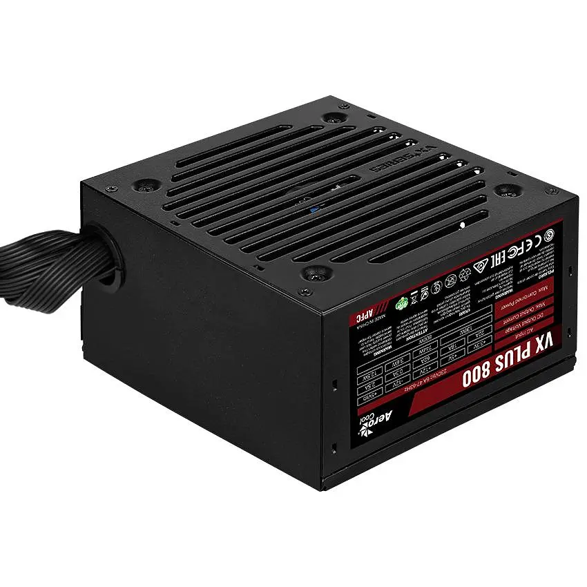 Блок живлення Aerocool VX Plus Stealth 800W (ACPN-VS80AEY.12) Black - фото 4