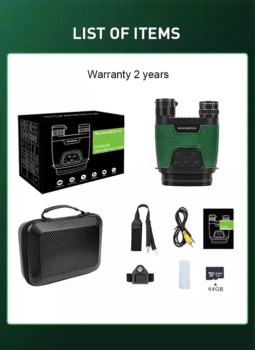 Прилад нічного бачення Widgameplus WG600B Цифровий бінокль - фото 8