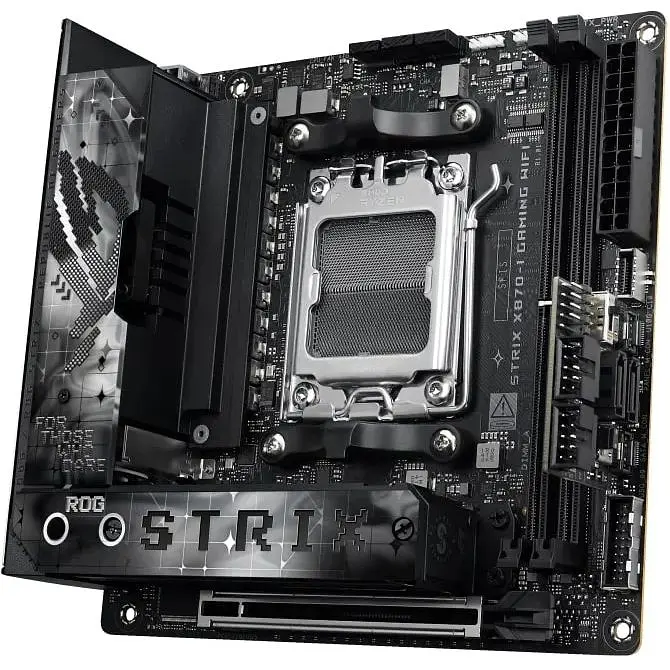 Материнська плата Asus Rog Strix X870-I Gaming WIFI sAM5 X870 2xDDR5 M.2 HDMI WiFi BT mITX - фото 9