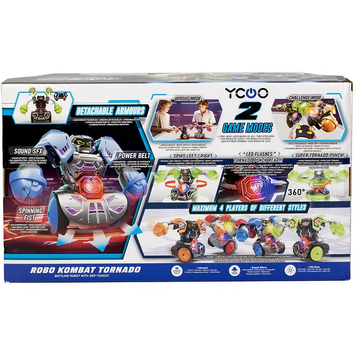 Игровой набор Silverlit Ycoo Роботы-боксеры Торнадо синий, зеленый (86884) - фото 15