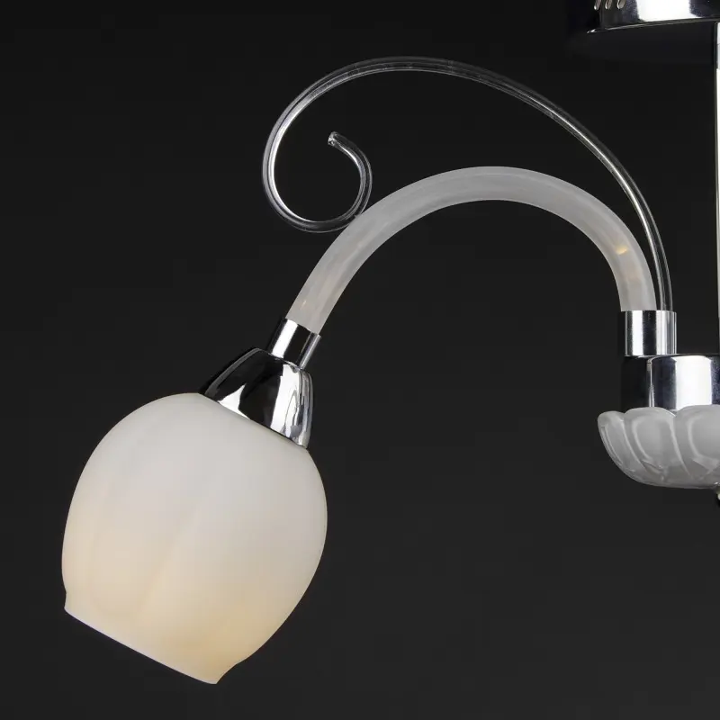 Люстра потолочная Brille в спальню E27 40W CH (LK-508C/3) - фото 4