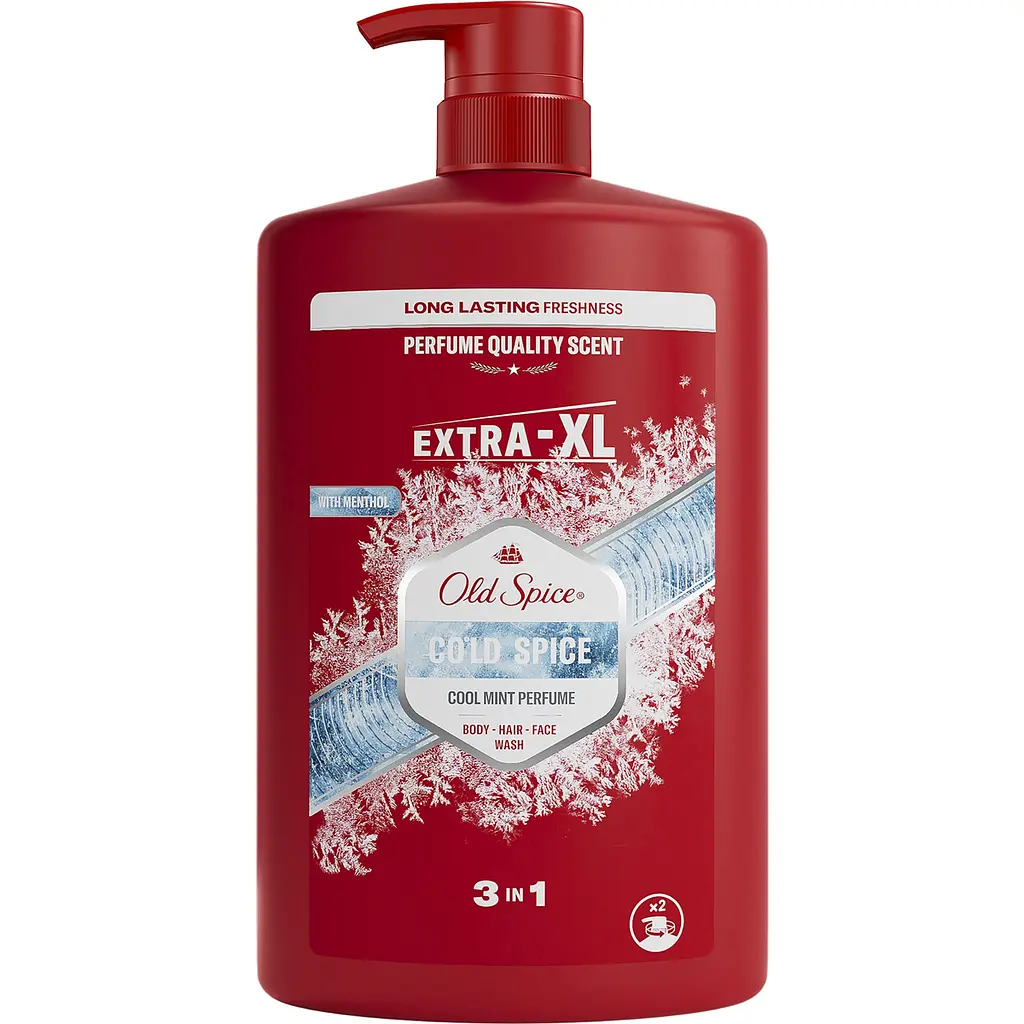 Набір Old Spice: гель для душу Cold Spice 3 в 1, 1 л + аерозольний дезодорант Cold Spice 150 мл - фото 2