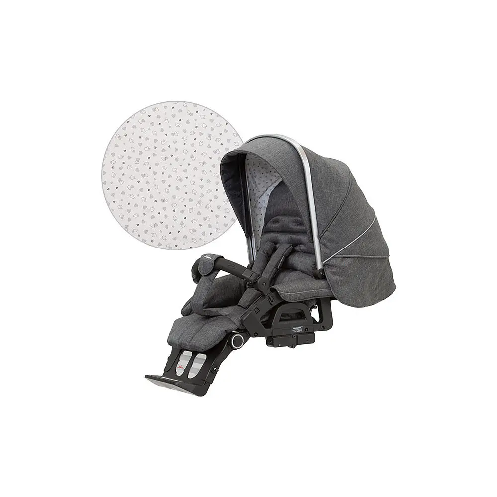 Універсальна коляска 2 в 1 Hartan VIP GTS Grey Hearts (2326141400-1) - фото 5