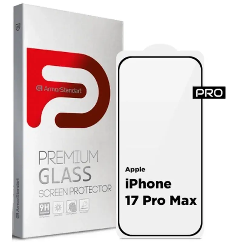 Скло захисне Armorstandart Pro Apple iPhone 17 Pro Max (ARM86212)