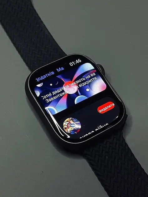 Смарт-годинник HK9 Pro Plus сенсорний меню українською мовою black (16076) - фото 4