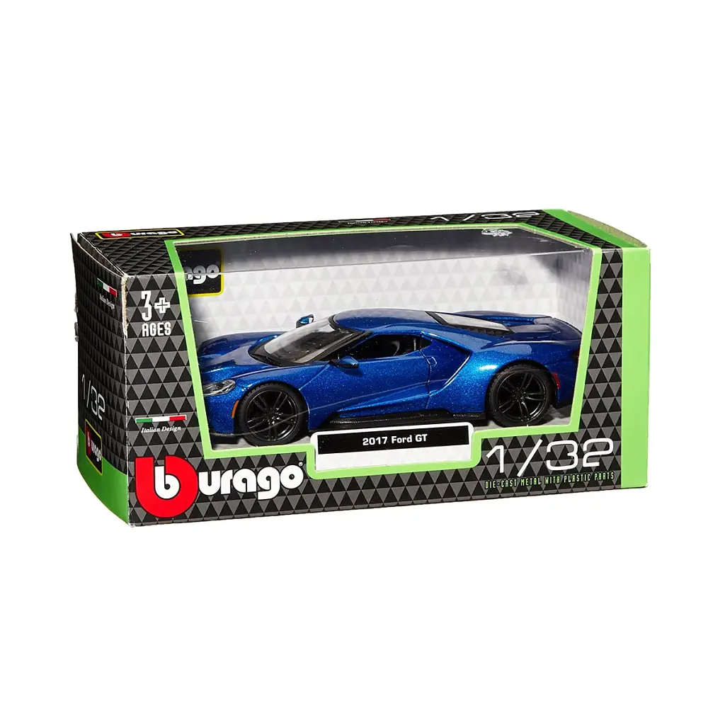 Автомодель - FORD GT (блакитний металік, сріблястий металік, 1:32) - фото 5