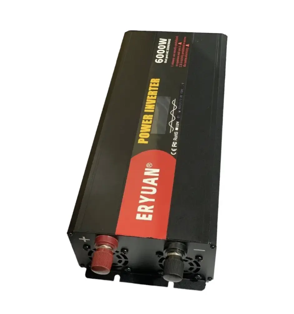 Перетворювач напруги Eryone 12V → 220V 6000W чиста синусоїда з LCD ∙ Інвертор Eryuan 6000W для дому авто та офісу - фото 6