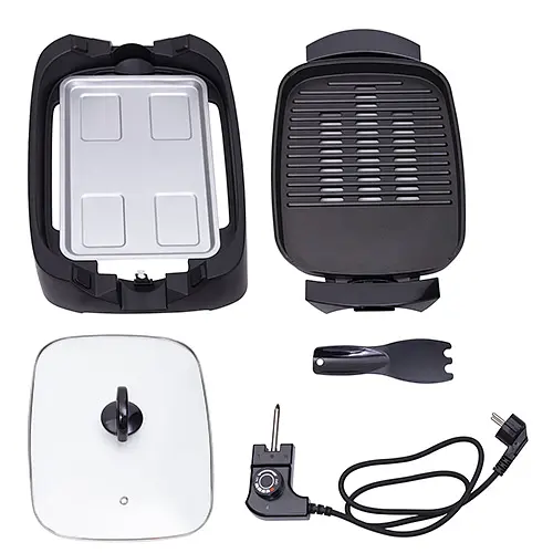 Электрогриль со стеклянной крышкой Adler AD 6610 3000 Вт - фото 6