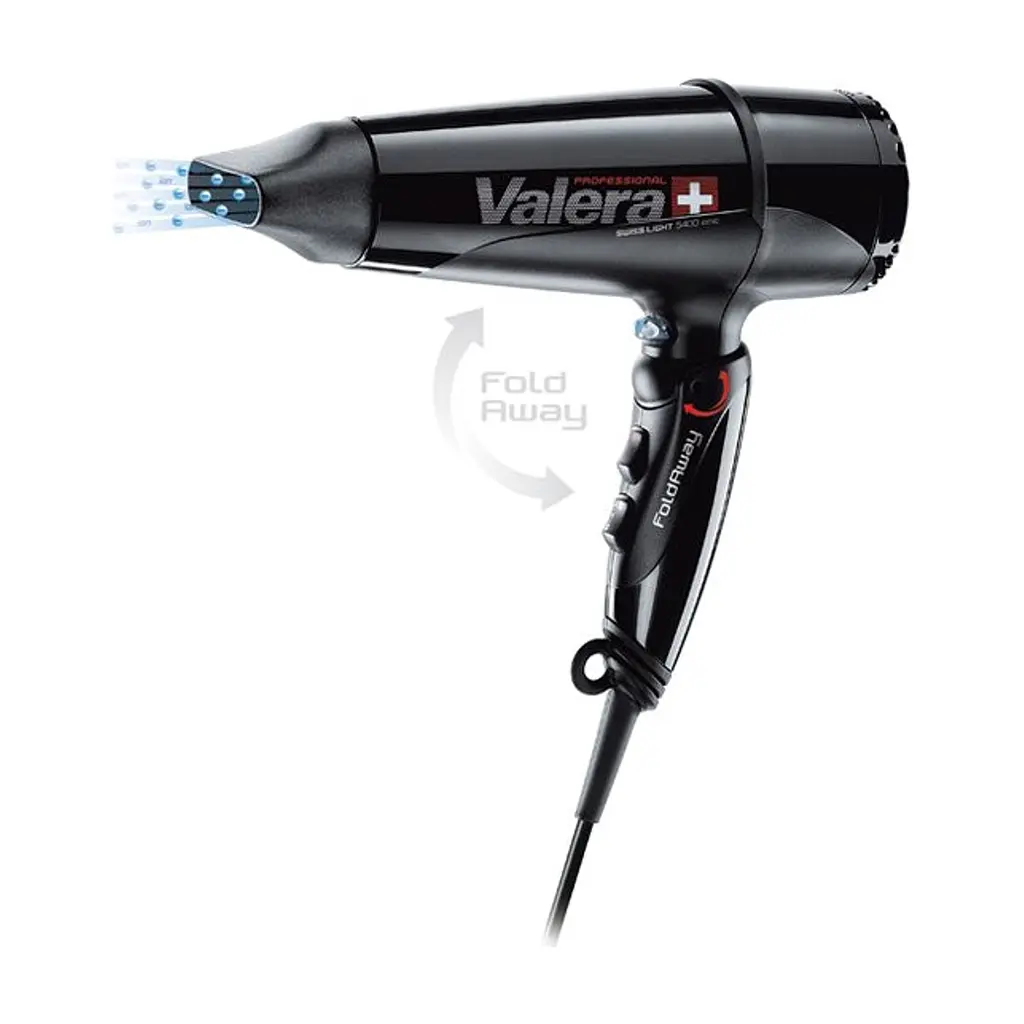 Фен Valera Swiss Light 5400 Fold-Away Ionic Tourmaline Black (SL5400T) - фото 2