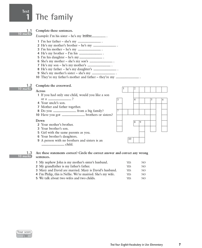 Test Your English Vocabulary in Use Elementary with Answers 2nd Edition - фото 2