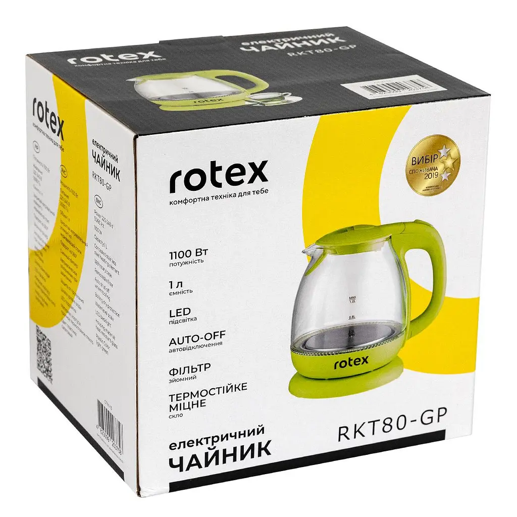 Електрочайник Rotex RKT80-GP - фото 3