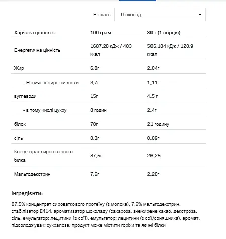 Whey Protein — 908 г Chocolate - фото 2