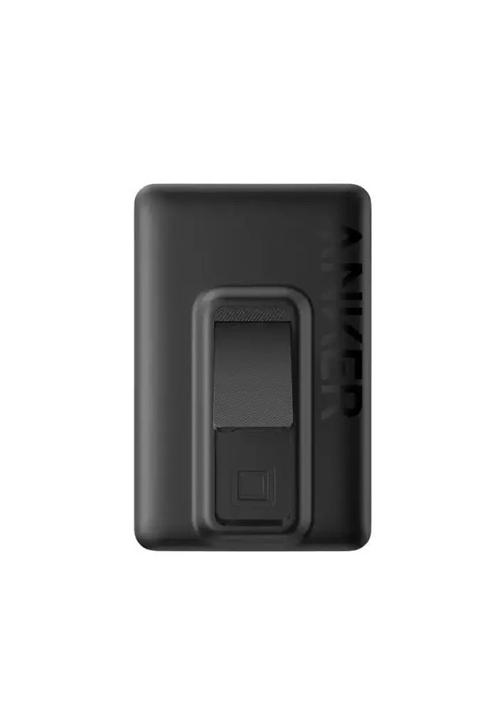 Магнитный Magsafe повербанк Anker A1652 Mag Go 10 000 mAh с беспроводной зарядкой и подставкой черный - фото 3