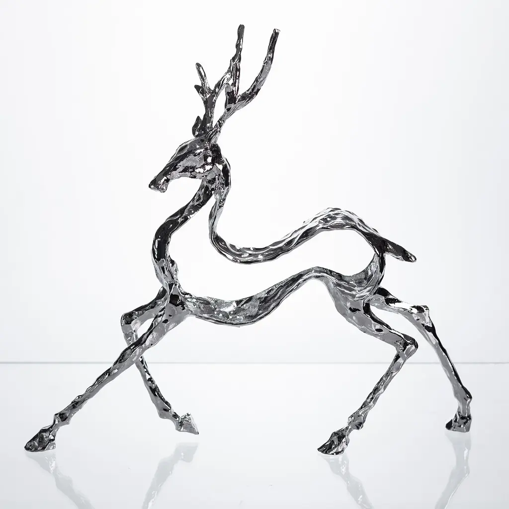 Декоративна фігурка Yiwu Reindeer 30х8х29 см металева статуетка колекційна для дому декор на камін HP-7-9 - фото 7