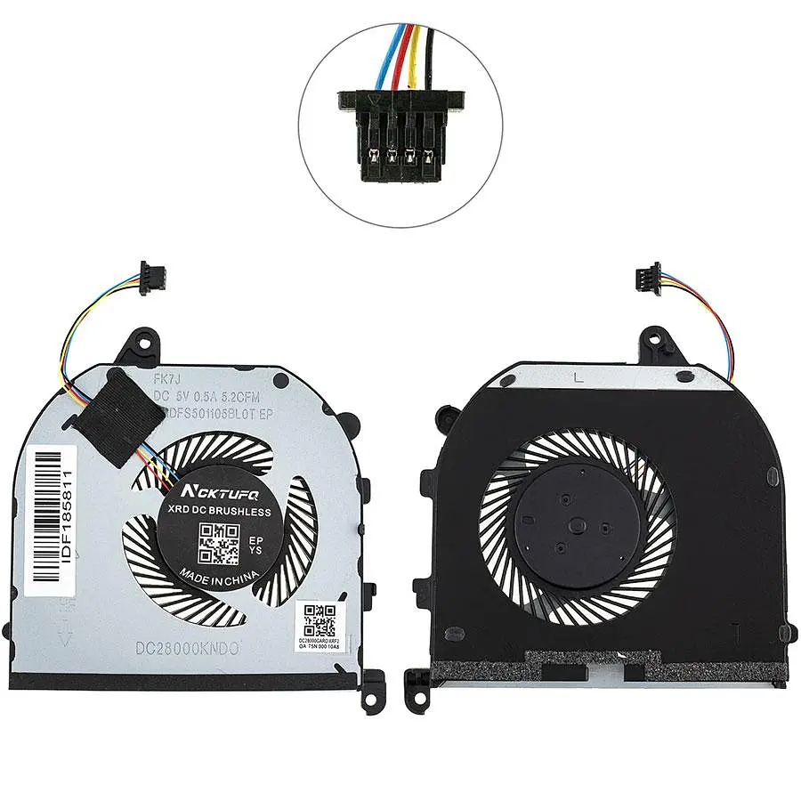 Вентилятор для ноутбука DELL (XPS 15: 9560 9570) CPU + GPU Fan - фото 2