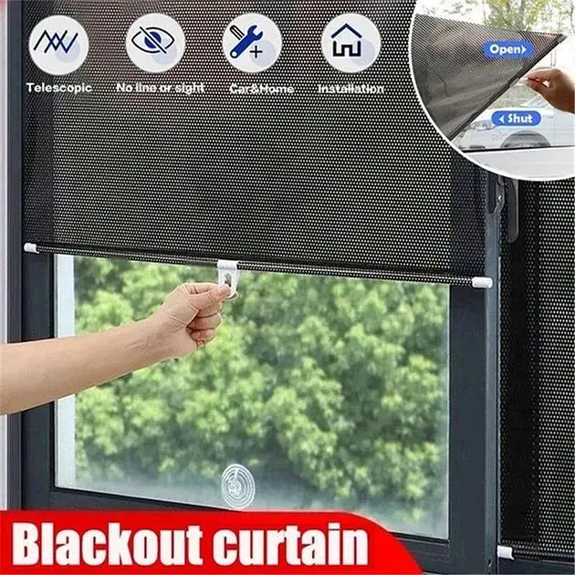Шторка рулонна 40*60cm сонцезахисна Blackmagic для авто, спальні, кухні  на присосках - фото 6