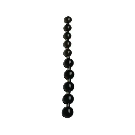 Анальне намисто Orion Anal Pearls, 25х2.5 см, чорні