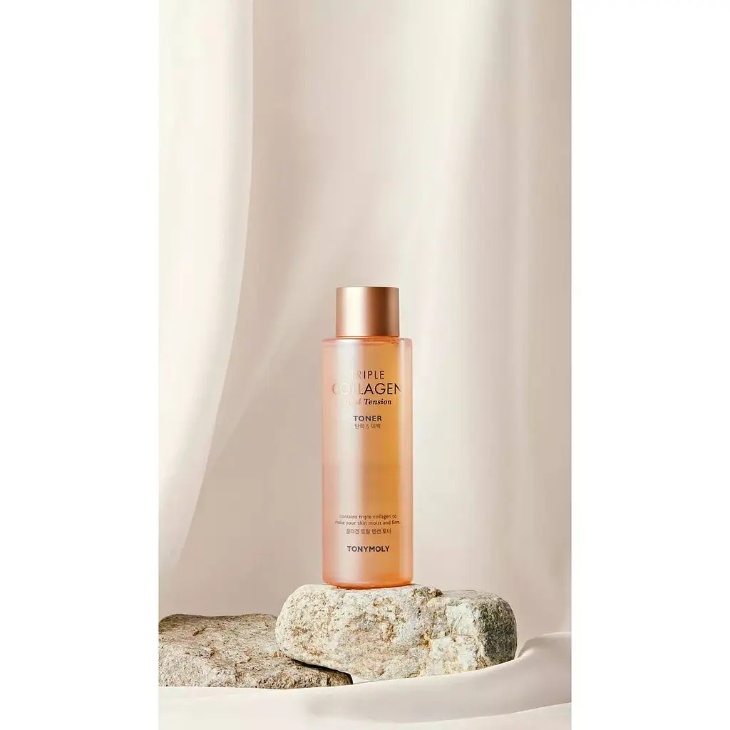Тонер для обличчя Tony Moly Triple Collagen Total Tension Toner, живильний з колагеном, 200 мл - фото 5