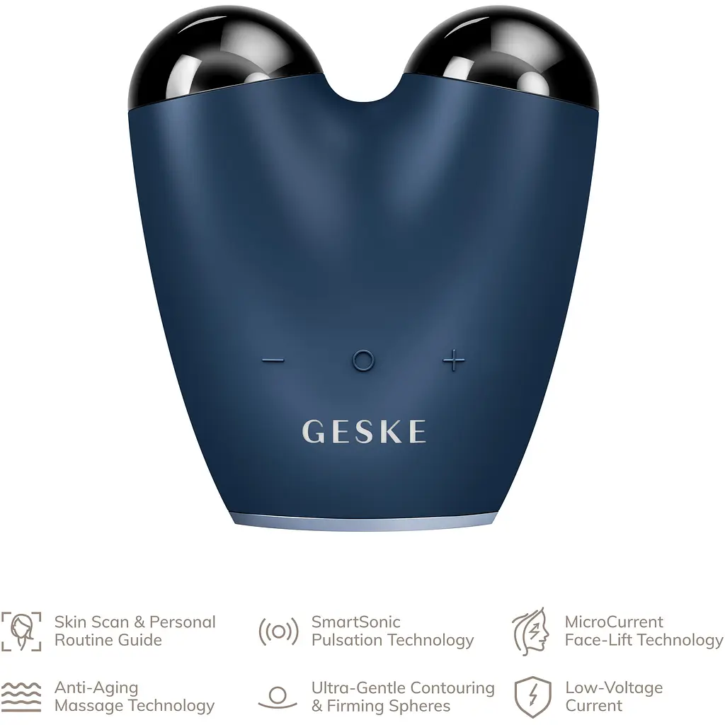 Подтягиватель лица Geske MicroCurrent Face-Lifter 6 в 1 микротоковый темно-синий - фото 4