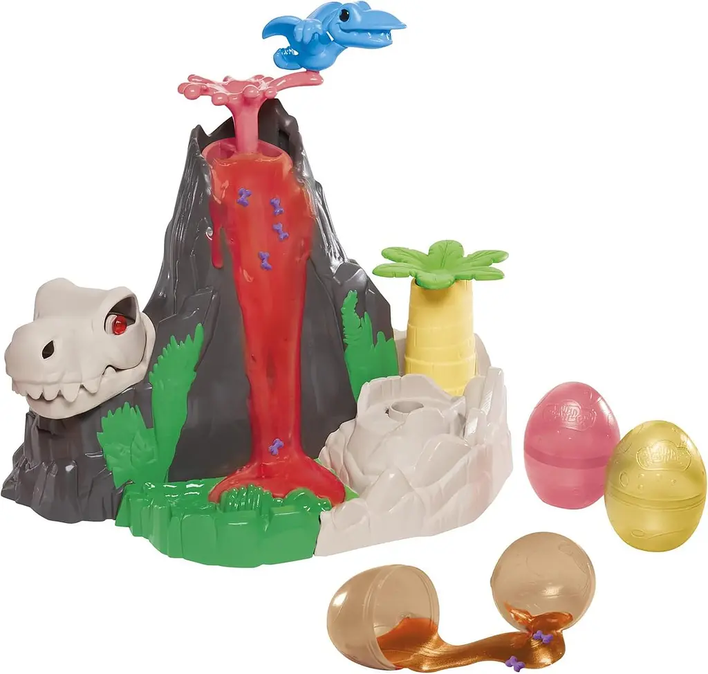 Ігровий набір Плей До Острів лавових кісток Hasbro Play-Doh Slime Dino Crew Lava Bones Island Volcano, вулкан зі слаймами 4 слайми (SKU-378) - фото 3