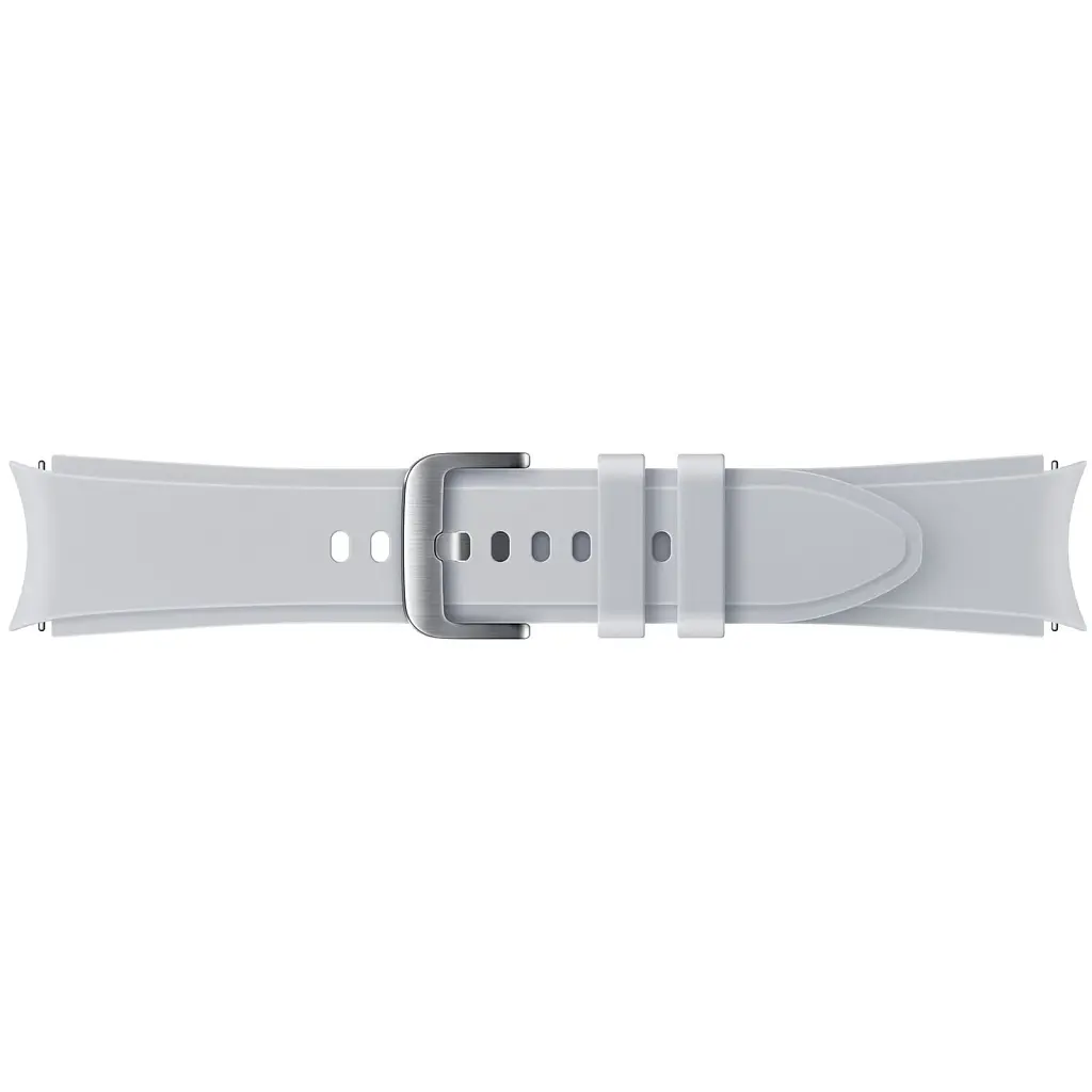 Ремінець Samsung Ridge Sport Band для Samsung Galaxy (20mm, S/M) / Watch 4 / Watch 5 / Watch 6 Silver (ET-SFR88SSEGRU) OEM - фото 2