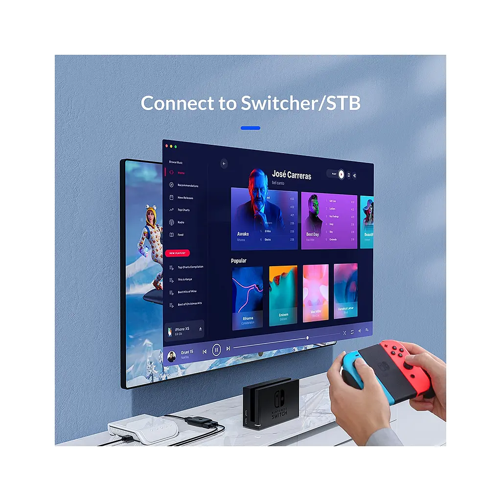 Розгалужувач Orico HDMI 2.0 1x2, 4K (CA913510) - фото 7