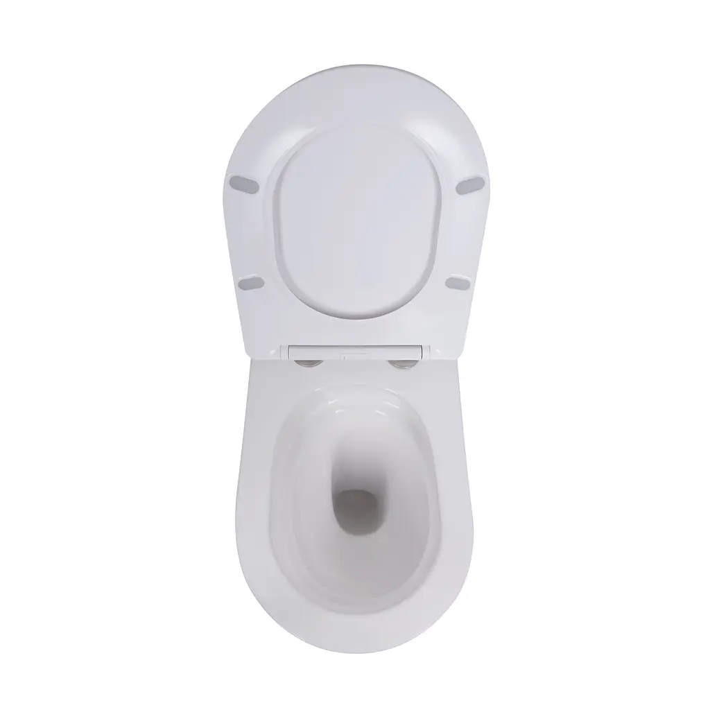Подвесной унитаз Qtap Robin + инсталляция Qtap Nest 4 в 1 (линейная клавиша White), Белый - фото 6