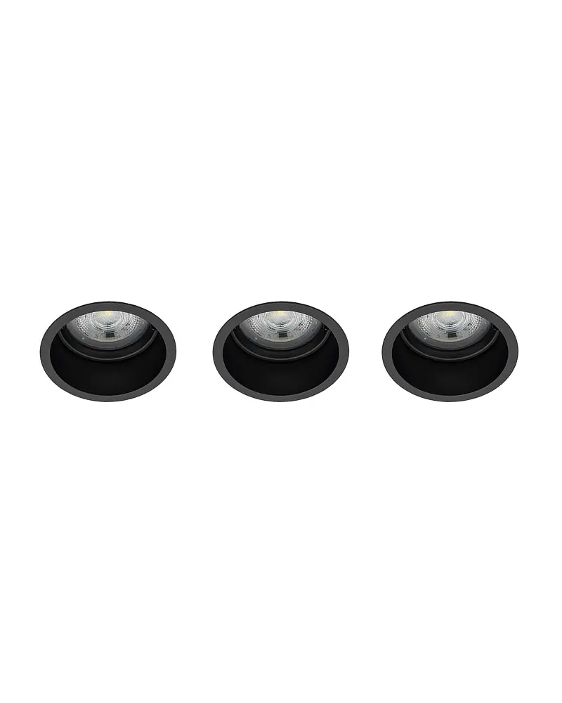 Точечный светильник Nowodvorski 10794 Cup GU10 3x10W IP20 черный - фото 4