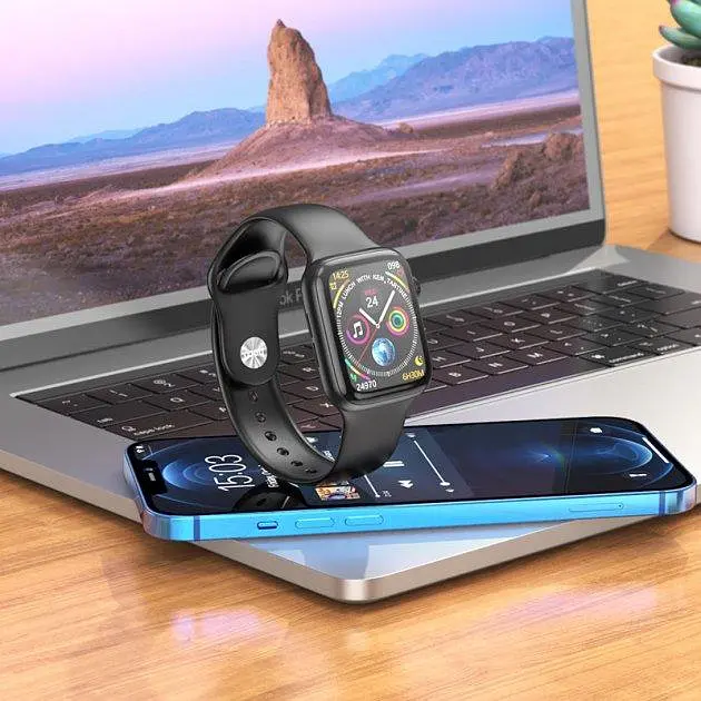 Умные часы Smart Watch Hoco Y5 + магнитная зарядка (Черный) - фото 2