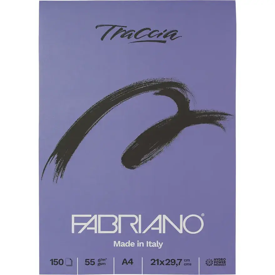 Блок бумаги для графики и каллиграфии Fabriano Traccia А4 55 г/м2 150 листов - фото 4
