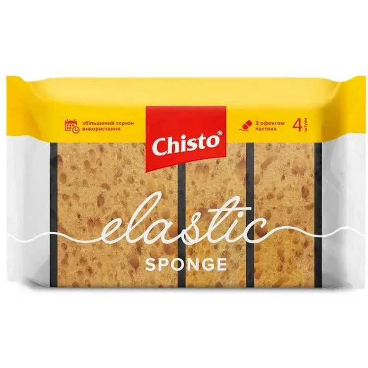 Губка кухонна CHISTO 4шт Elastic sponge
