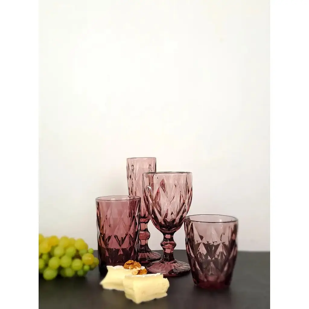 Склянка Versailles Кварц 350 мл рожева (127486) - фото 3