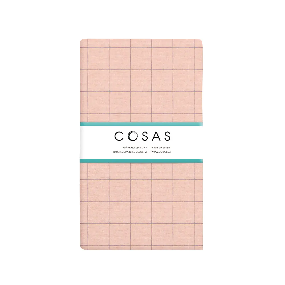 Простирадло Cosas на резинці 120х200 rose geometry, рожевий (CellAshrose_120x200x20) - фото 4