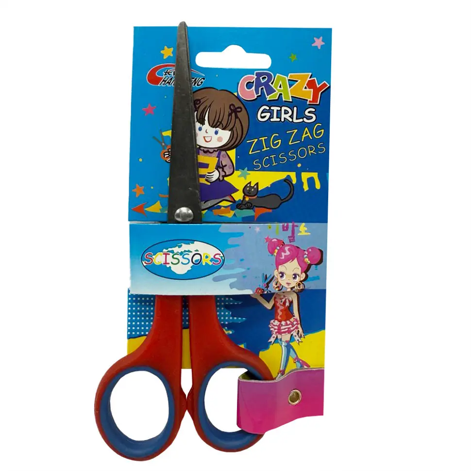Дитячі ножиці канцелярські "№6 Scissors C" 50434(Red) довжина 14.3 см леза 7.5 см