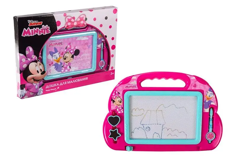 Дошка магнітна Disney "Minnie Mouse" D-3405 для малювання, кольорова, в коробці – 38*3*28 см, розчин іграшки – 35.5*24*2.5 см
