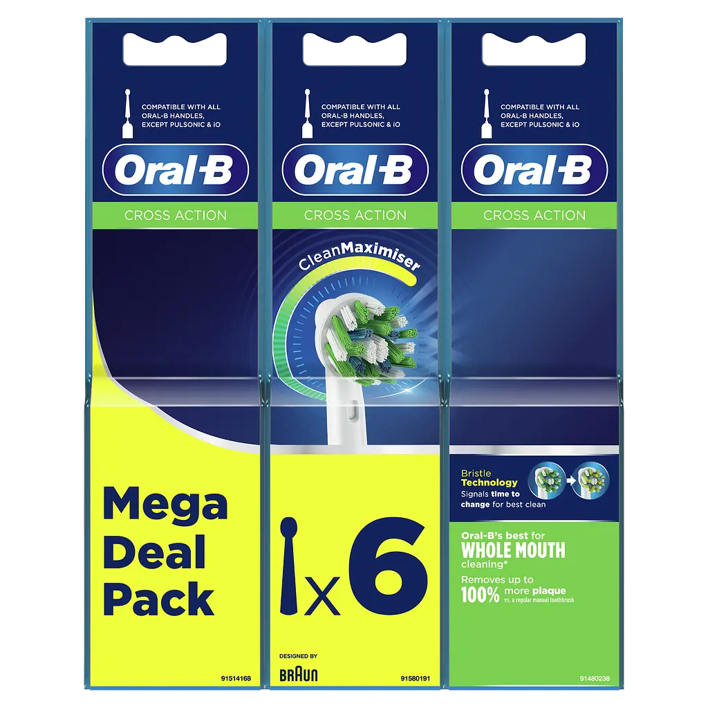 Насадки для электрической зубной щётки Oral-B Cross Action, 6 шт. - фото 2