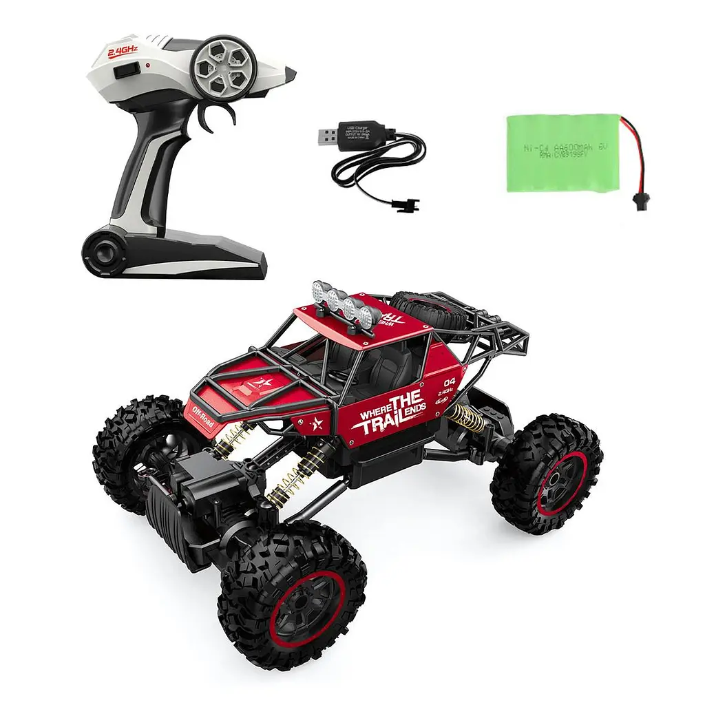 Автомобіль OFF-ROAD CRAWLER з р/к - WHERE THE TRAIL ENDS (червоний, акум. 7.2V, метал. корпус, 1:14) Sulong Toys SL-121RHMR - фото 8
