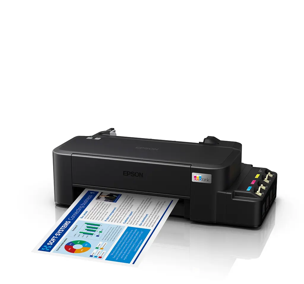 Принтер струменевий колірний A4 Epson L121, Black, 720х720 dpi, до 9/4.8 стор/хв, USB, вбудовані СНПЧ по 40 мл, чорнило 664 (C11CD76414) - фото 6