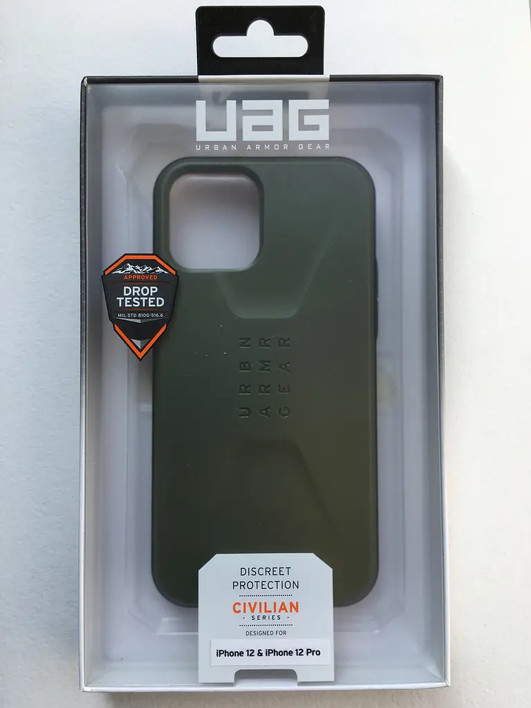 Чохол протиударний UAG Civilian 11235D117272 (Original) для iPhone 12/12 Pro (6.1") Olive Drab - фото 10
