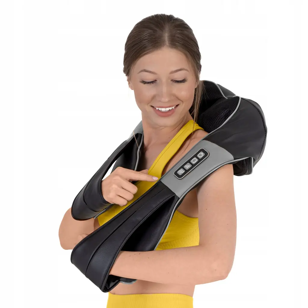 Накидка-масажер 4FIZJO Shiatsu Ultra+ для шиї та спини, акумуляторна 4FJ0611 Black/Grey (P-5907739319098) - фото 11