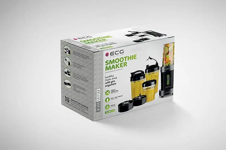 Блендер для смузі фітнес ECG SM 900 Mix&Go Green - фото 5