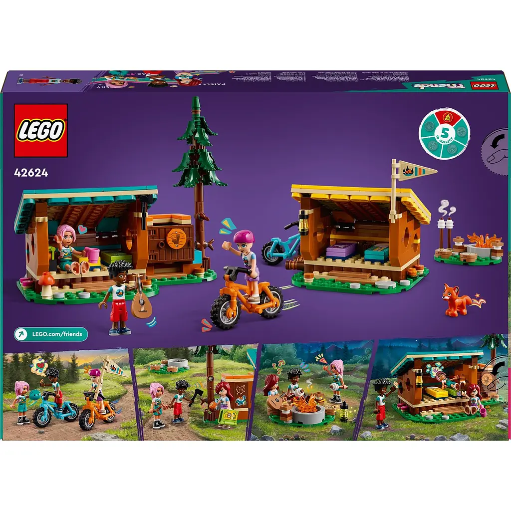 Конструктор LEGO Friends Уютные избушки в приключенческом лагере 437 деталей (42624) - фото 9