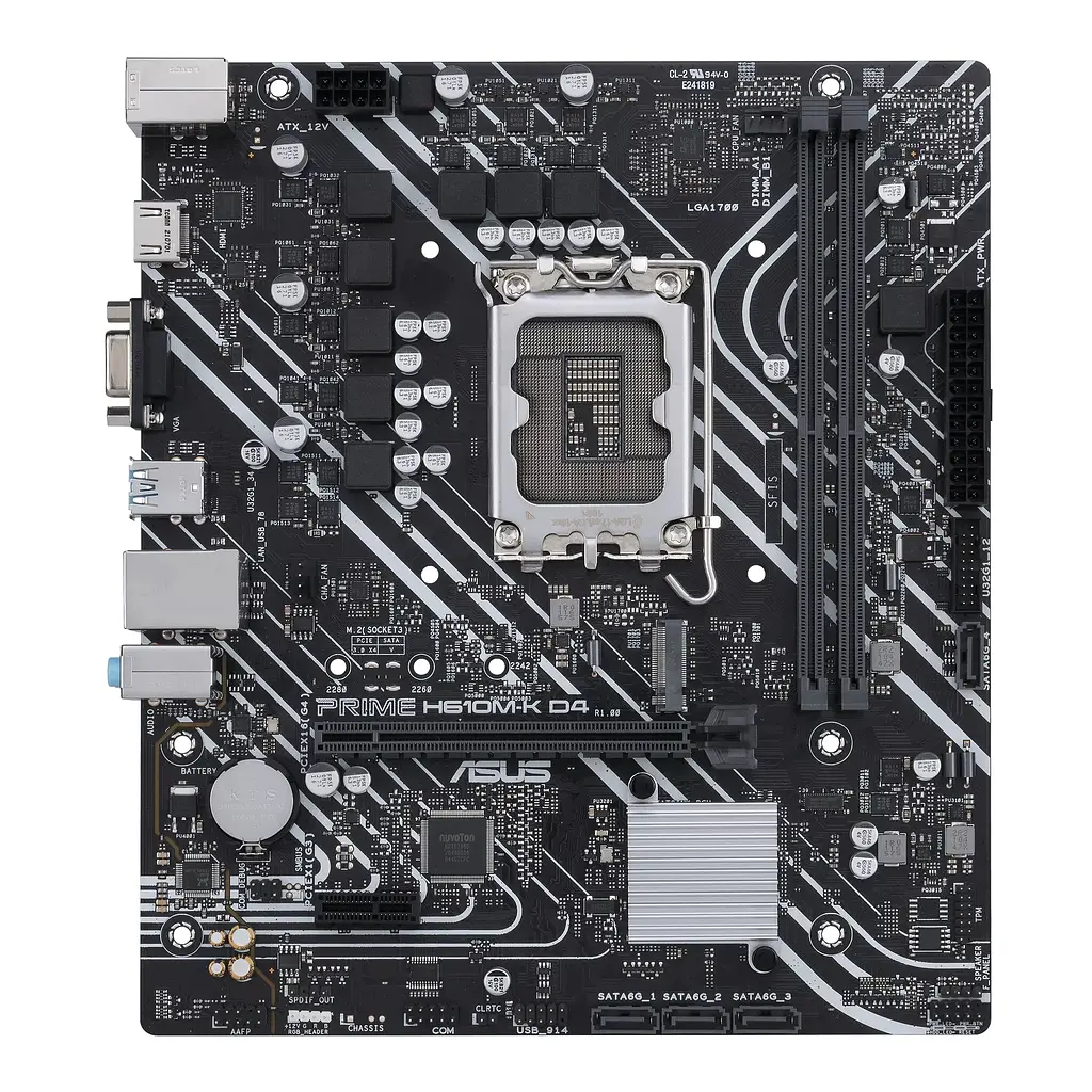 Материнська плата Asus Prime H610M-K D4 Socket 1700 - фото 2